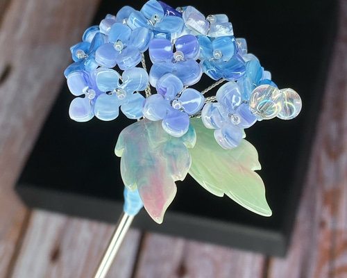 簪『水花』＊ポリマークレイ