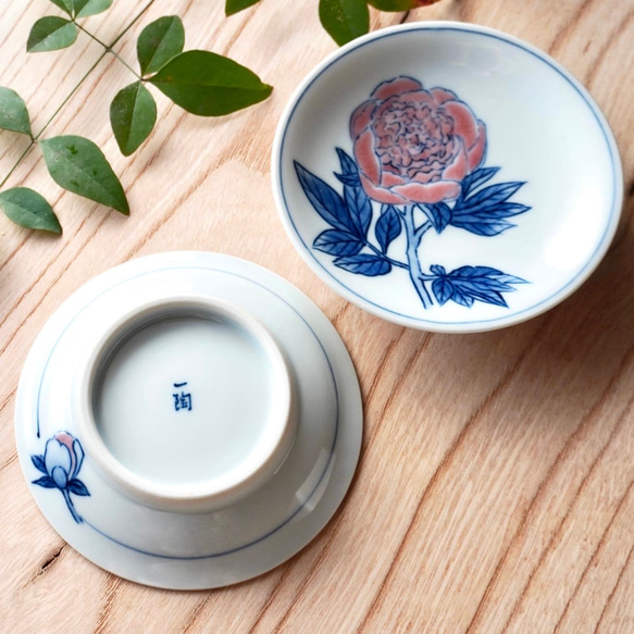 -61\a10　①　豆皿　染付　醤油皿　薬味皿　レトロ 小皿 10cm 呉須サビ紋 和食器皿 お皿 豆皿 プレート 醤油皿 薬味皿