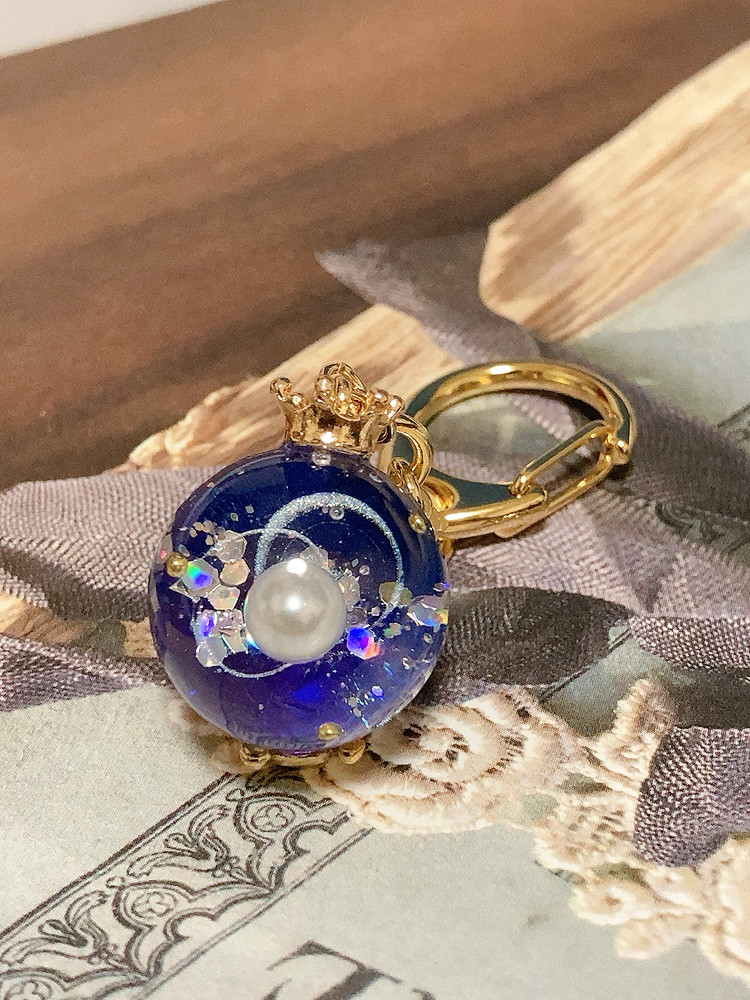 宇宙玉レジンキーホルダー その他アクセサリー yuzu0 通販