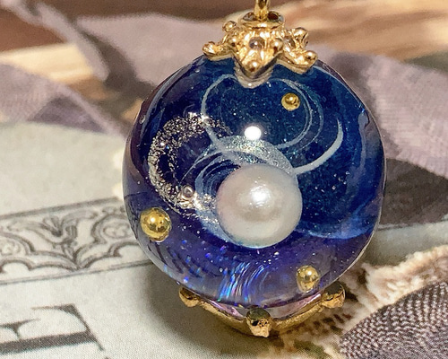 宇宙玉レジンキーホルダー その他アクセサリー yuzu0 通販