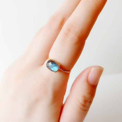 ラブラドライトリングラブラドライト指輪