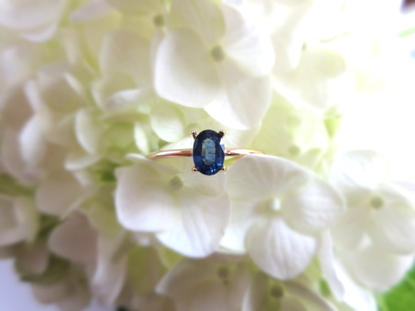 [九月生日石] 6 x 4mm 高品質「藍寶石」戒指 [數量有限] 第12張的照片