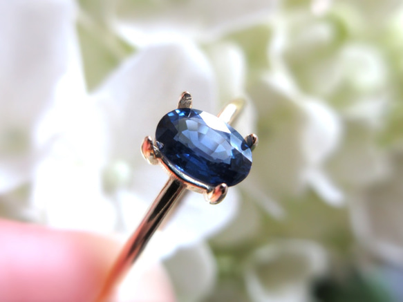9月の誕生石】6×4mm上質「サファイア」リング【数量限定】 指輪 