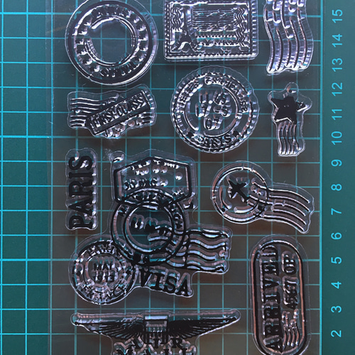 A-51】 クリアスタンプ シリコンスタンプ ヴィンテージ 切手 消印