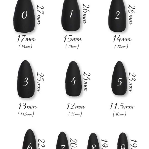 サイズ確認用チップ ネイルチップ（つけ爪） 0829.nail 通販
