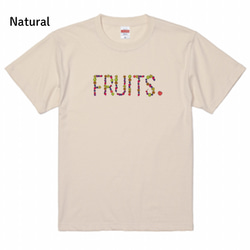 フルーツで書いたFRUITSロゴT《5colors》S〜3XL 8枚目の画像