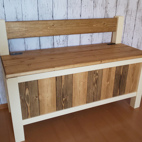 カントリーベンチ・収納付きカントリーベンチ・キッズベンチ・子供用  