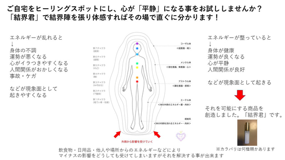 イヤシロチを作る「結界君」　4個セット　超強力な結界・浄化力　空間・物・肉体・オーラの浄化　高次元のエネルギー入り 10枚目の画像