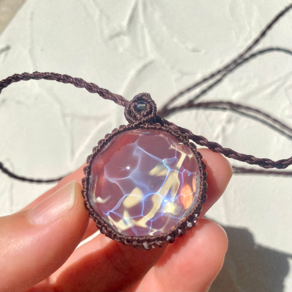 石垣島の海硝子ネックレス 〜water surface〜 ネックレス・ペンダント