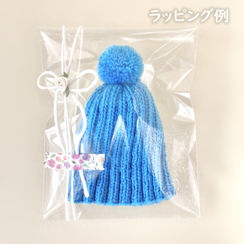 150色＊推し色で作るぬい用ポンポン付きニット帽＊手編みニット＊送料