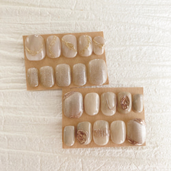 現品限り フットネイル ネイルチップ ペディ ニュアンスネイル サイズ