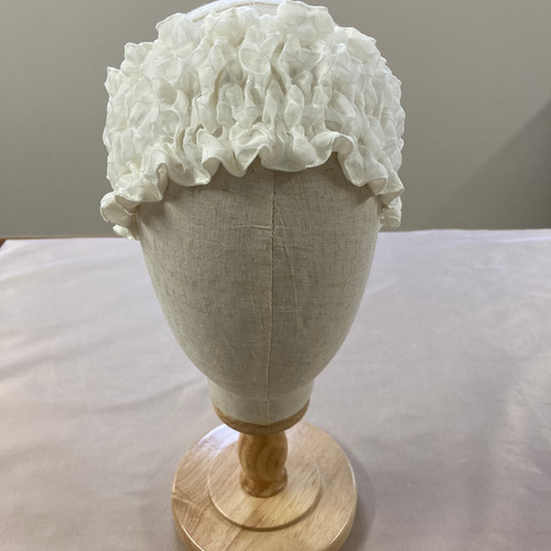 【ねむる様も着用】中央町戦術工芸様 ヘアアクセサリー➕オマケ②点 お試しシルクセット 洗顔用シルクヘアバンド ＆ シュシュ 水玉柄