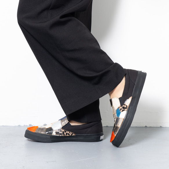 Santa Maria / 尺寸 25.5 公分 Shoemaker&#39;s remake 運動鞋皮革懶人鞋 第3張的照片
