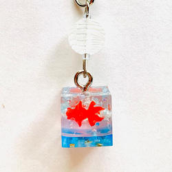 【541】金魚のキーホルダー／オーバル 541】金魚のキーホルダー／オーバル