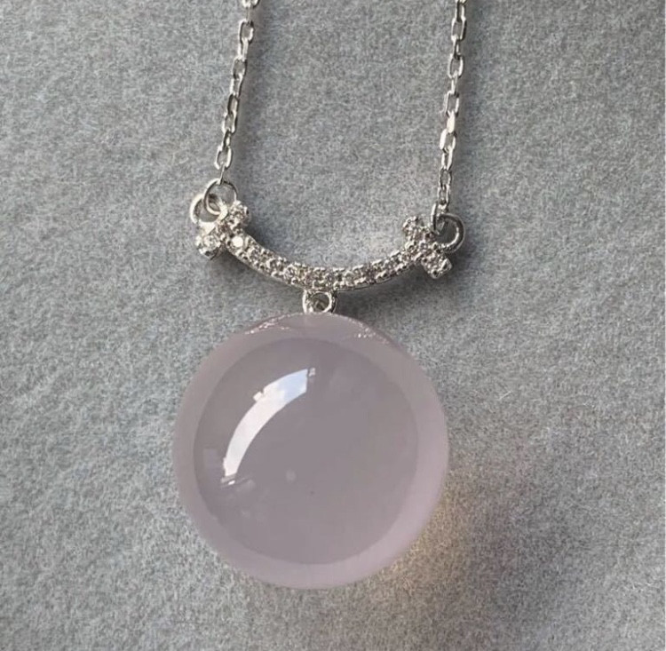 天然 スター ローズクォーツ ネックレス15mm s925 2号$