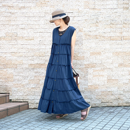 用尺たっぷり＊羽織としても◎大人可愛い＊ノースリーブ