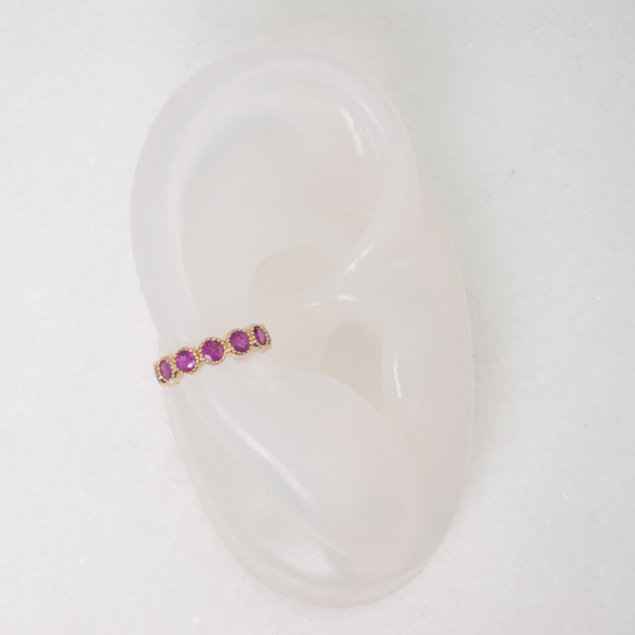 Ruby ear cuff / Milgrain 4枚目の画像