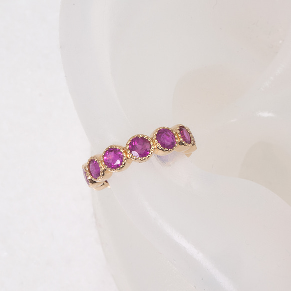 Ruby ear cuff / Milgrain 3枚目の画像