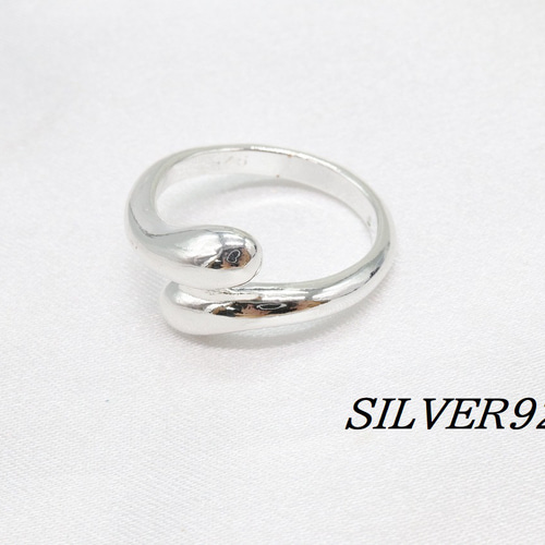 SILVER925 ドロップ しずく ティア モチーフ リング 指輪・リング