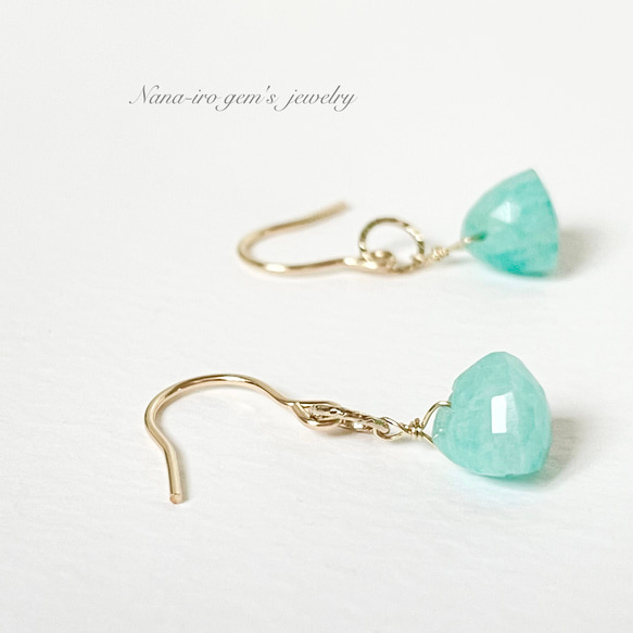 14kgf amazonite pierce 1枚目の画像