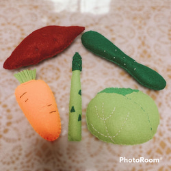 『オーダー制』フェルトおままごとお野菜セット 5枚目の画像