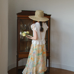 着回しやすい　夏の定番プリントロングスカート 5枚目の画像