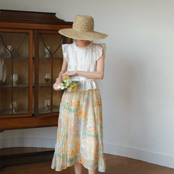 着回しやすい　夏の定番プリントロングスカート 2枚目の画像
