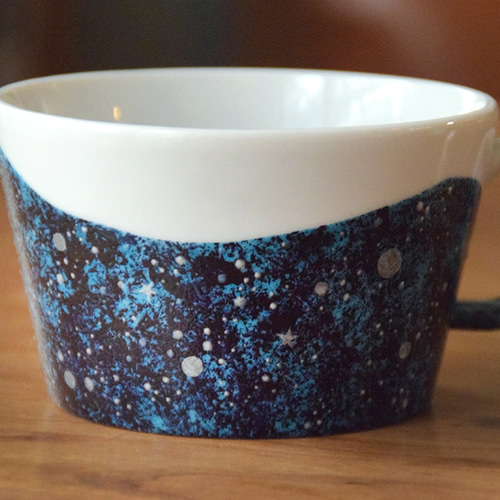 夜空と三日月の楕円皿セット・シルバー お椀・ボウル・鉢 くらしを