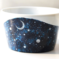 夜空と三日月の楕円皿セット・シルバー 6枚目の画像
