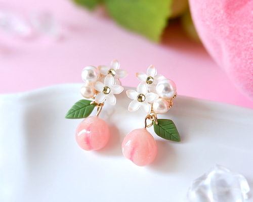 No.777 【10ペア】 薄桃紫色 お花 ハンドメイド ピアス イヤリング 3ada0e7b61d0acc753f3c7d88c791d