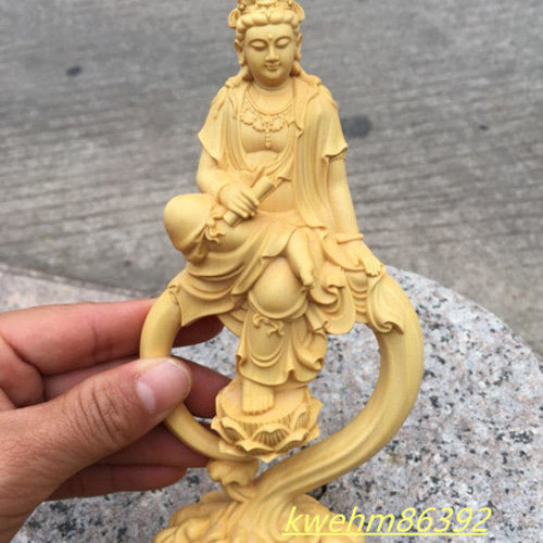 極上品 自在观音菩萨 仏教工芸品 精密彫刻 仏教美術 木彫仏像 彫刻