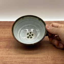 かわいいスープカップ　　そうめんの取り鉢にも【手仕事　民藝　窯元　和　陶器　ブルー　紅茶】 5枚目の画像