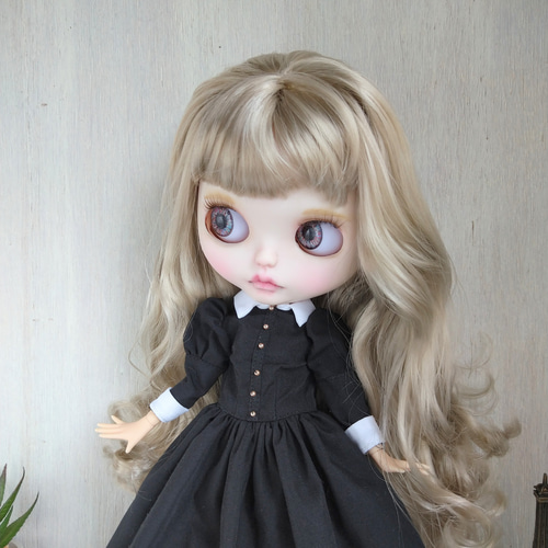 708【ブライス ワンピース】黒のクラシカルロングドレス