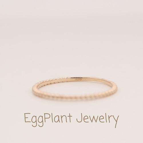 K18つぶつぶリング　275K2507 K18つぶつぶリング 275K2507