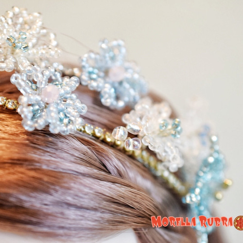 氷の花のカチューシャ◇ドール用 その他人形 Morella rubra 通販