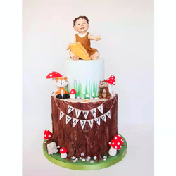 [客製化] 3D 肖像漫畫娃娃公仔/男友/女友生日蛋糕禮帽牧師情侶禮物 第11張的照片
