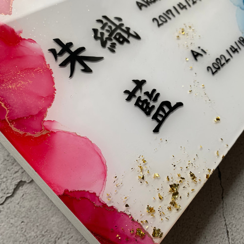 受注制作】アルコールインクアートの命名書 パネル レジンコーティング 雑貨・その他 ゆずた 通販|Creema(クリーマ) 14182587 受注制作】アルコールインクアートの命名書 パネル レジンコーティング 雑貨・その他 ゆずた 通販|Creema(クリーマ) 14182587