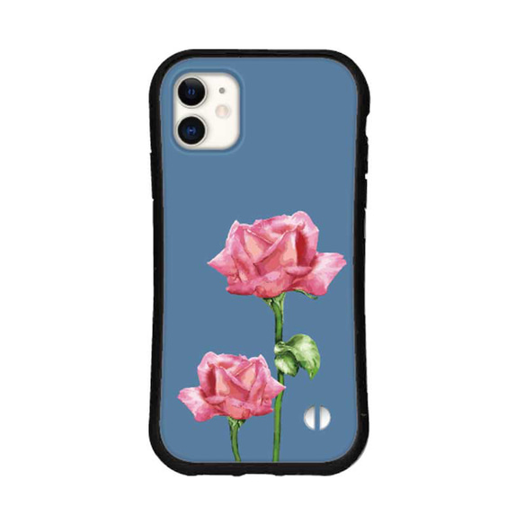 バラ 名入れ スマホケース iPhone15 14 13 pro mini se iface型 カバー 花 送料無料 10枚目の画像