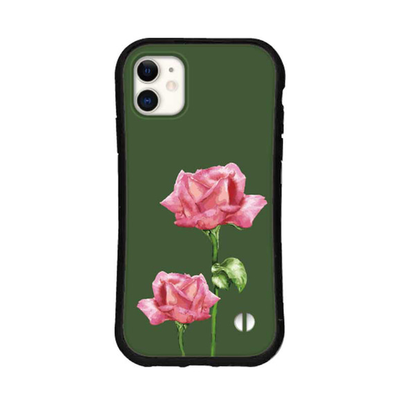 バラ 名入れ スマホケース iPhone15 14 13 pro mini se iface型 カバー 花 送料無料 11枚目の画像