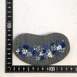 大きめ　紫陽花可愛い刺繍ブローチ 9枚目の画像