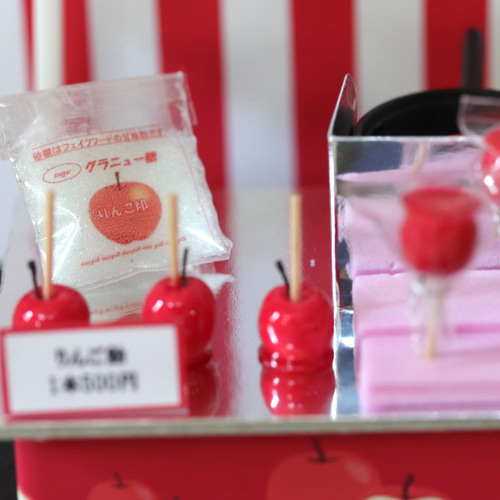 ミニチュア りんご飴屋台セット その他置物 tinygift 通販