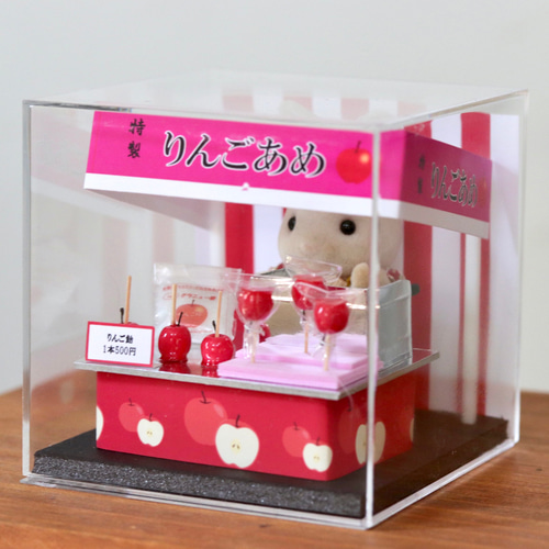 ミニチュア りんご飴屋台セット その他置物 tinygift 通販 14182968