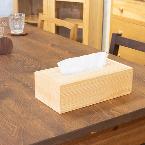木製 ティッシュ ケース ひのき ｜ボックス 紀州材 檜 桧 ヒノキ 新築