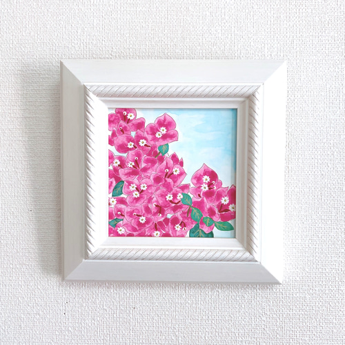 絵画】ボタニカルアート「ブーゲンビレア」原画