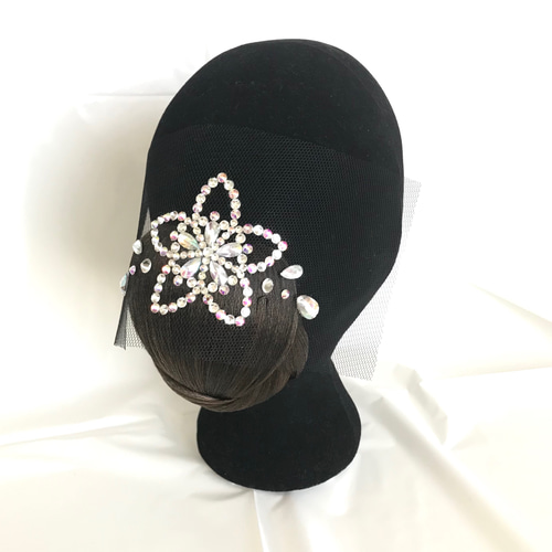 ヘアオーナメント　社交ダンス　ヘアアクセサリー 黒 HA-28 Ballroom 社交ダンスヘアアクセサリー ヘアオーナメント