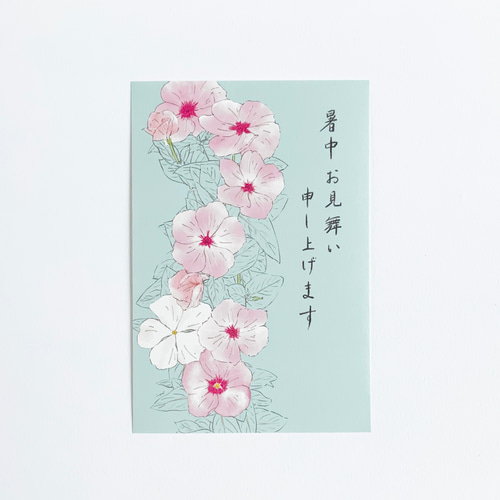 選べる 文字なし/暑中/残暑見舞い】楽しい夏の思い出を咲かせる