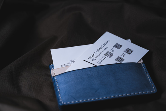 【受注生産】シビラ ５ポケットカードケース ブルー 2枚目の画像