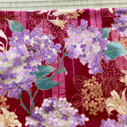 30×40ランチマット 紫陽花と百合(赤) 3枚目の画像