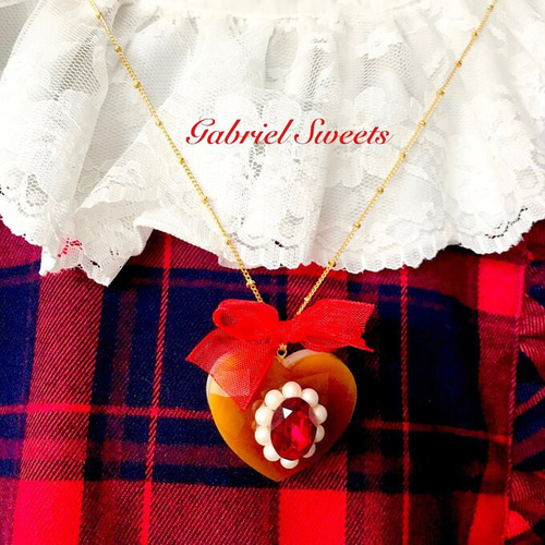 ハートプリンのネックレス〔プリン〕 ネックレス・ペンダント Gabriel