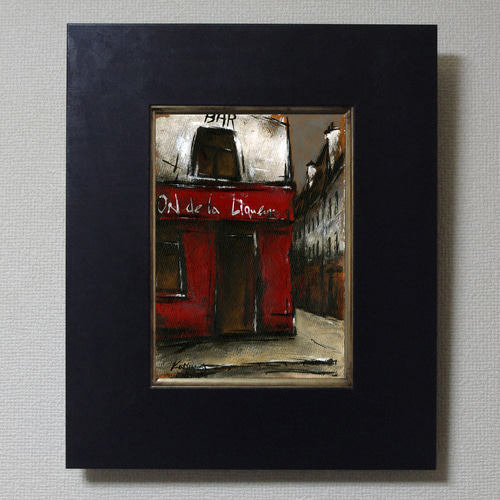 BAR～酒の家～／風景画・油絵・パリ 絵画 Katsu Arts 通販 14183881